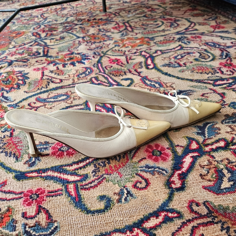 Elegant Cream and Yellow Women's Heels